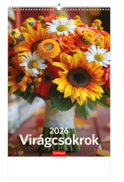Virgcsokrok falinaptr 22x33 cm - 2026