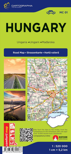 Magyarorsz�g Comfort t�rk�p (lamin�lt)