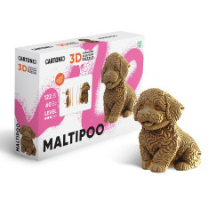 Maltipoo 3D festhető karton puzzle (Cartonic)