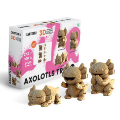 Axolotl tri� 3D festhet� fapuzzle (Cartonic)