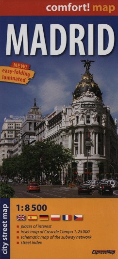MADRID CITY STREET MAP 1:8 500