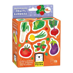 Az első puzzle-m: Gyümölcsök és zöldségek 18hó+