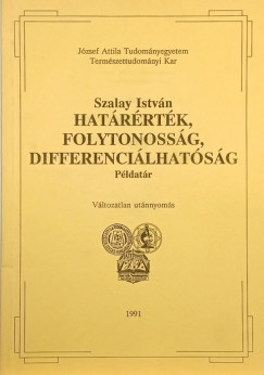 Szalay Istvn - Hatrrtk, folytonossg, differencilhatsg