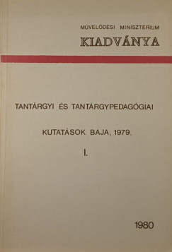 Tantrgyi s tantrgypedaggiai kutatsok
