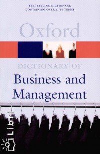 Oxford Dictionary of Business and Management