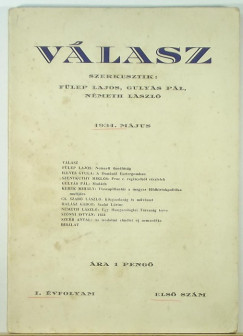 Flep Lajos   (Szerk.) - Gulys Pl   (Szerk.) - Nmeth Lszl   (Szerk.) - Vlasz 1934. mjus