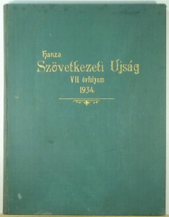 Hanz Szvetkezeti jsg 1934.