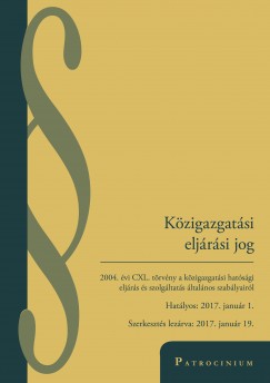 K�zigazgat�si elj�r�si jog - hat�lyos: 2017. janu�r 1.