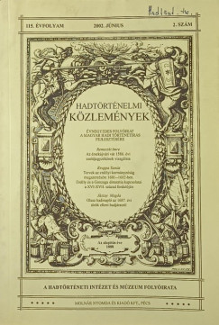 Hadtrtnelmi kzlemnyek 1. szm