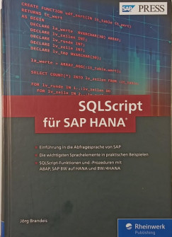 Jörg Brandeis - SQLScript für SAP HANA
