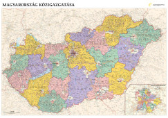 Magyarorsz�g k�zigazgat�sa falit�rk�p t�rk�ps�nnel [FS 03]  97*68 cm