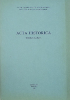 Dr. Sznt Imre   (Szerk.) - Acta historica