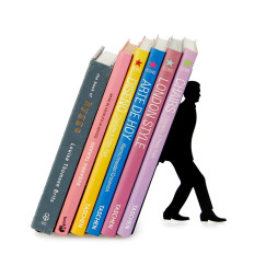 Túl Sok Könyv! könyvtámasz fekete fém