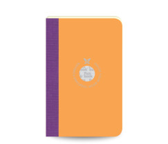 Flexbook Smartbook vonalas jegyzetfüzet narancssárga, 9 × 14 cm, vászongerincű kivitelben