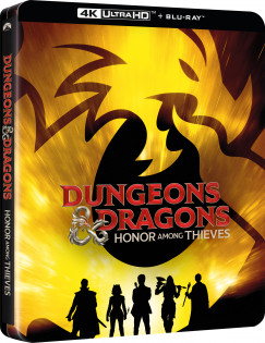 John Francis Daley - Jonathan Goldtsein - Dungeons & Dragons: Betyárbecsület - limitált, fémdobozos változat (steelbook) - 4K UltraHD + BLU-RAY
