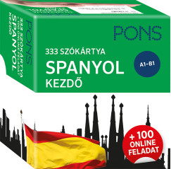 PONS 333 szkrtya Spanyol kezd + 100 online feladat