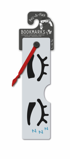 Álmos, grimaszolós könyvjelző