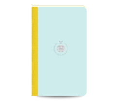 Flexbook Smartbook vonalas jegyzetfüzet világoskék-zöld, 13 × 21 cm, vászongerincű kivitelben