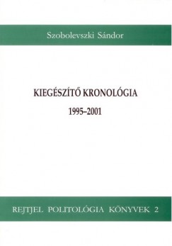 Szobolevszki Sndor - Kiegszt kronolgia 1995-2001