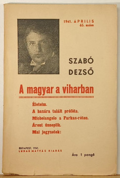 Szab Dezs - A magyar a viharban - 1941. prilis 65. szm