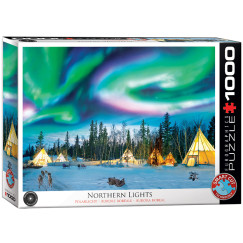 �szaki f�ny - Yellowknife, 1000 db-os puzzle (EUROGRAPHICS, 6000-5435)