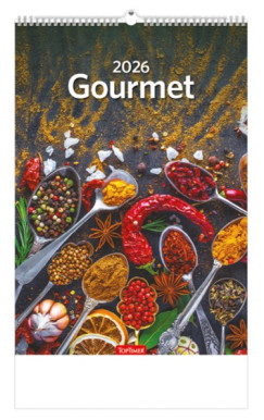 Gourmet falinaptár 22x33 cm - 2026