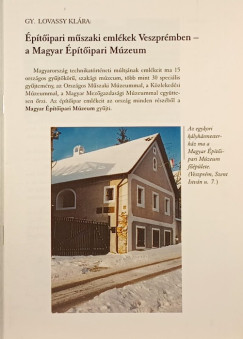 Gy. Lovassy Klára - Építőipari műszaki emlékek Veszprémben