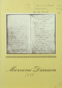 Dr. Geiszt Jakabn   (Szerk.) - Mzeumi Dirium 1988