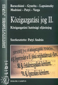 Patyi Andrs   (Szerk.) - Kzigazgatsi jog II.