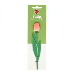 Tulipán könyvjelző, rózsaszín