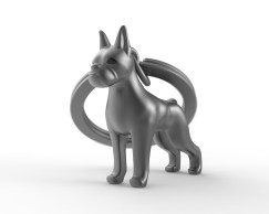 Bulldog masnival, fekete/piros - Kulcstart�