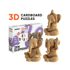 Zen elef�nt tri� 3D festhet� karton puzzle (Cartonic)