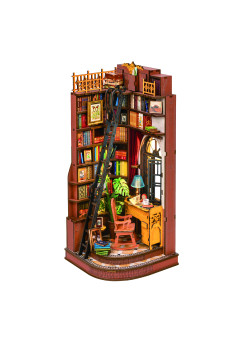 A csendes tanulósarok, 3D kreatív építőkészlet LED világítással 196 db-os