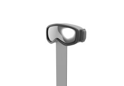 Sí szemüveg, fekete/ezüst - Fém könyvjelző