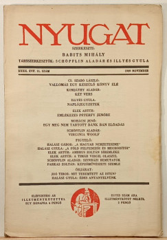Babits Mihály (Szerk.) - Nyugat XXXII. évf. 11. szám