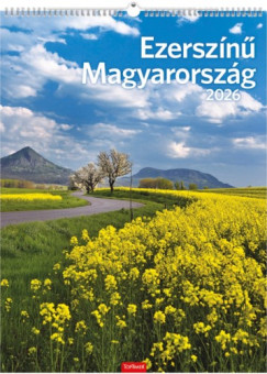Ezerszínű Magyarország falinaptár 31x42 cm - 2026