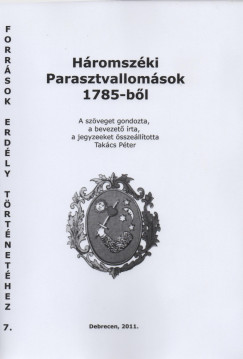 Takcs Pter - Hromszki Parasztvallomsok 1785-bl