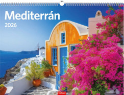 Mediterrán falinaptár 42x31 cm - 2026