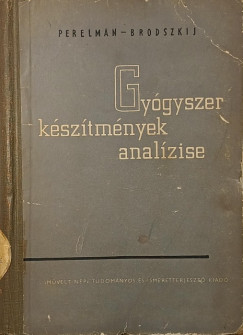 Gygyszerksztmnyek analzise