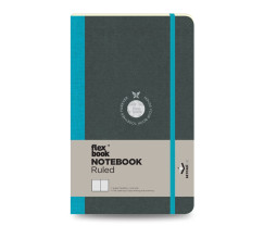 Flexbook Flex Global vonalas jegyzetf�zet � t�rkiz, 13 � 21 cm, bels� zsebbel �s gumip�nttal