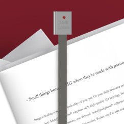 K�nyv ez�st/piros (Book Lover) - F�m k�nyvjelz�