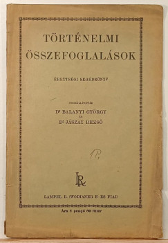 Történelmim összefoglalások