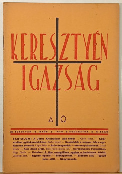 Keresztyn igazsg VII. vfolyam 1940. februr 2. szm