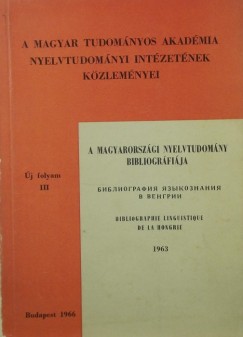 Kirly Pter  (Szerk.) - A magyarorszgi nyelvtudomny bibliogrfija