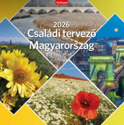 Családi tervező Magyarország - Lemeznaptár - 58x29cm - 2026