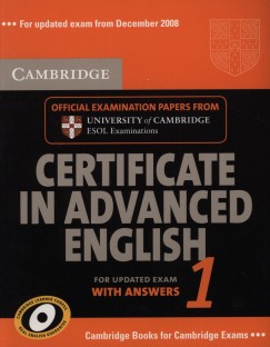 Cambridge Certificate in Advenced English 1 - SB