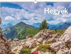Hegyek falinaptr 42x31 cm - 2026