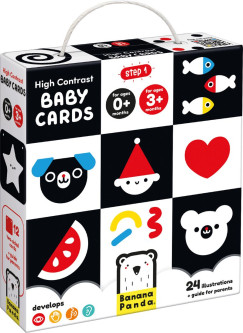 Banana Panda 76276 Erős kontrasztú baba kártyák 0hó+ 3hó+
