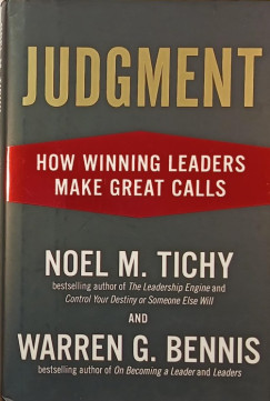 Warren Bennis - Noel M. Tichy - Judment