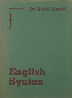 Dr. Budai Lszl - English Syntax